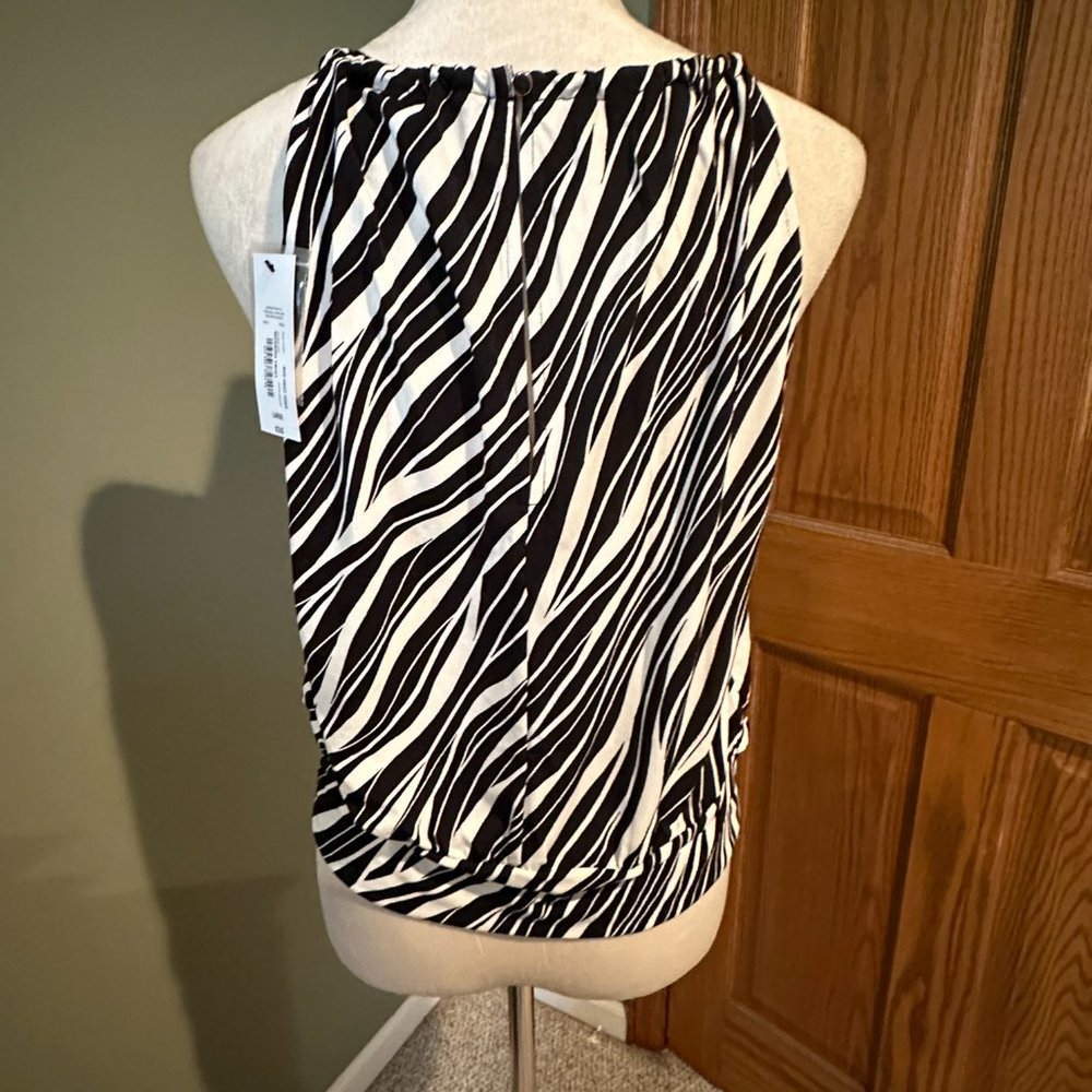 BOLD ELEMENTS WOMENS HALTER NECK SLEEVELESS BLOUSE SIZE L  #562 - Picture 3 of 5
